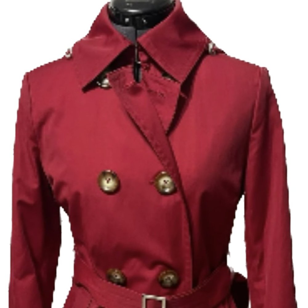 Michael Kors 100% Cotton - no belt - Double Breasted - Trench Coat W/ Hoodie